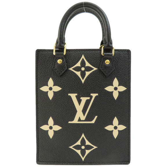 Louis Vuitton Petite Sac Plat Bicolor Handbag Amplant Black - Picture 2 of 9
